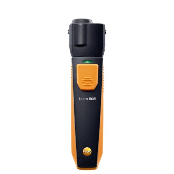 Infrared thermometer with smartphone operation