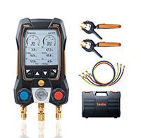 <b>Smart digital manifold with wireless vacuum and clamp temperature probes</b>