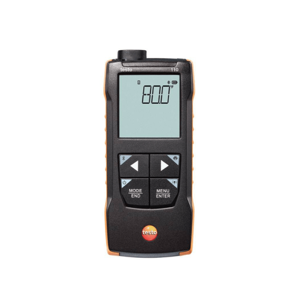 NTC and Pt100 temperature measuring instrument with App connection