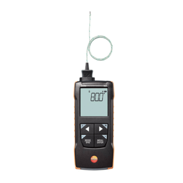 Temperature measuring instrument for TC Type K with App connection